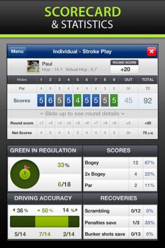 Mobitee Golf GPS and score