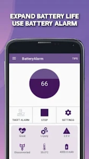 Full Battery Alarm - Any Level