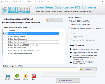 Lotus Notes Calendars to ICS Converter
