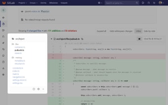 GitLab - Tree view for code