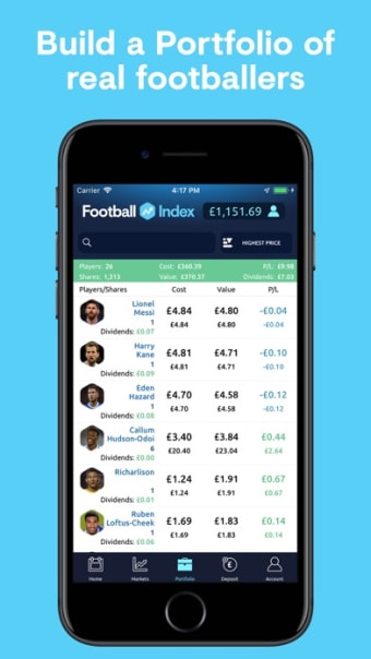 Football Index - Bet  Trade