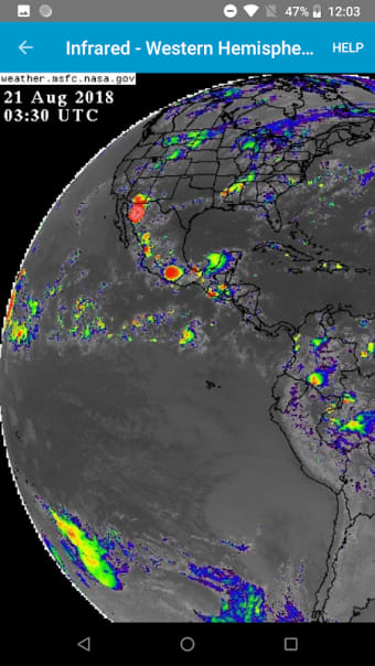 Satellite Weather - Infrared, Water Vapor, Visible