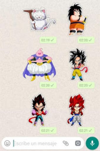 Stickers de Dragon Ball para WhatsApp