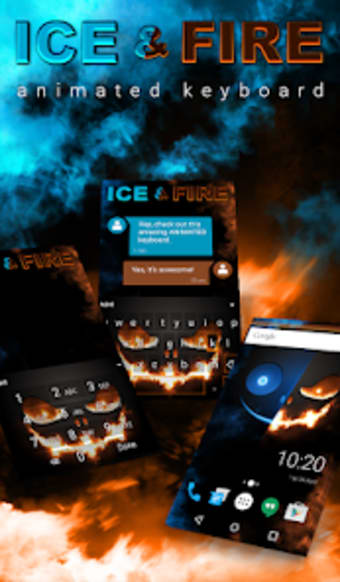 Ice  Fire Animated Keyboard