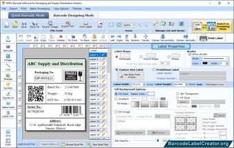 Distribution Barcode Creating Program