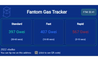 Fantom Gas Tracker