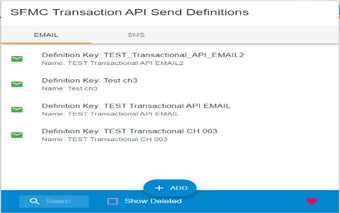 SFMC Transactional API GUI