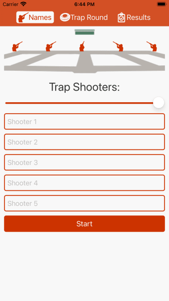 Trap Shooting Scorecard