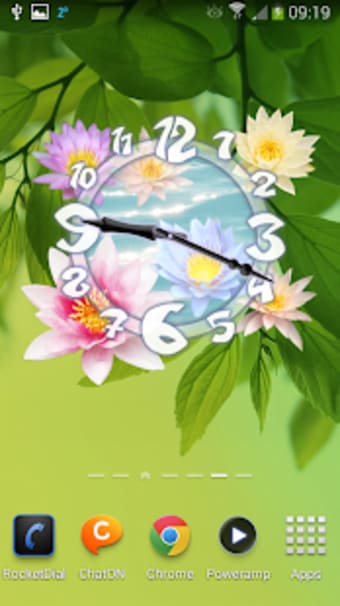 Sacred Flower Clock Widget