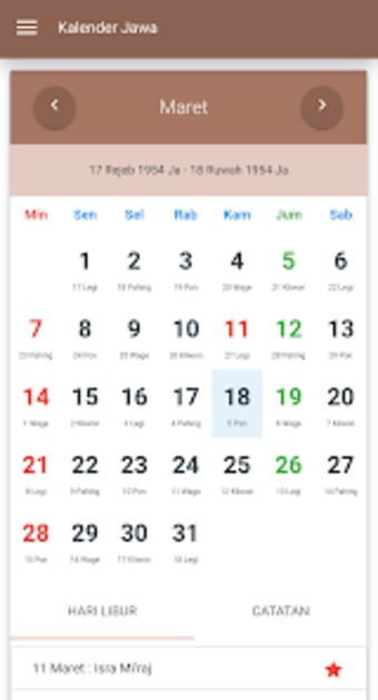 Kalender Jawa Lengkap