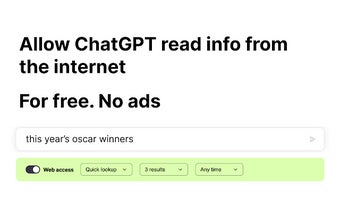 ChatGPT Search Connect with internet access