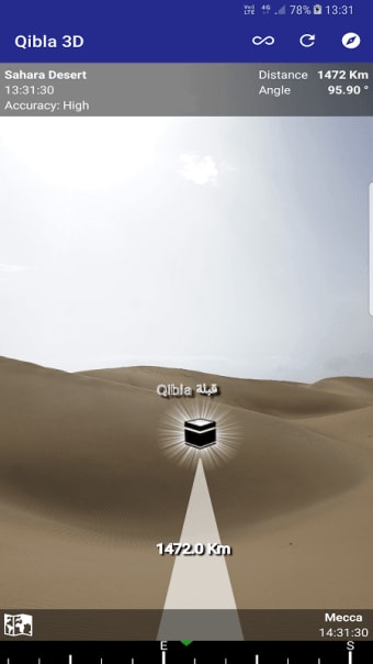 Islam: Qibla (The direction of Mecca for salat)
