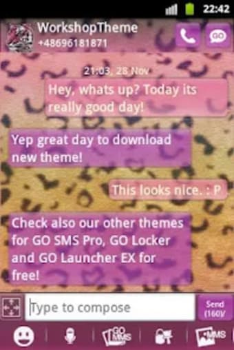 Panther Theme GO SMS