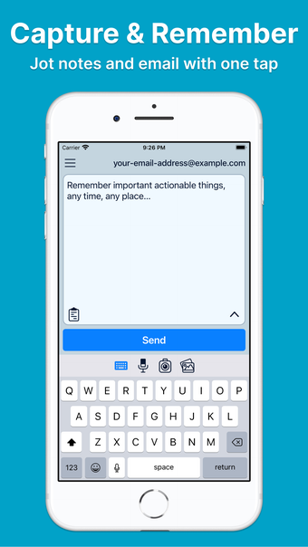 Pensieve: Email My Notes