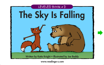 The Sky is Falling - LAZ Reader Level Dfirst grade