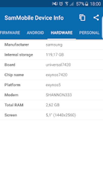 SamMobile Device Info