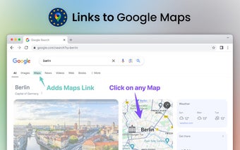 Google Maps Buttons in Google Search