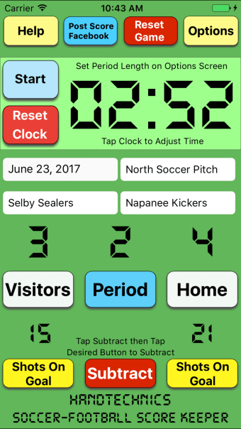 Soccer and Football Score Tap