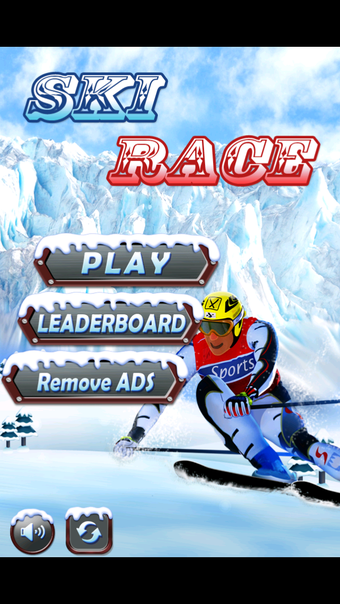 Ski Race Time - Surfer Snow Skiing on Safari Slopes