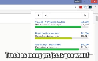 Kickstarter Tracker
