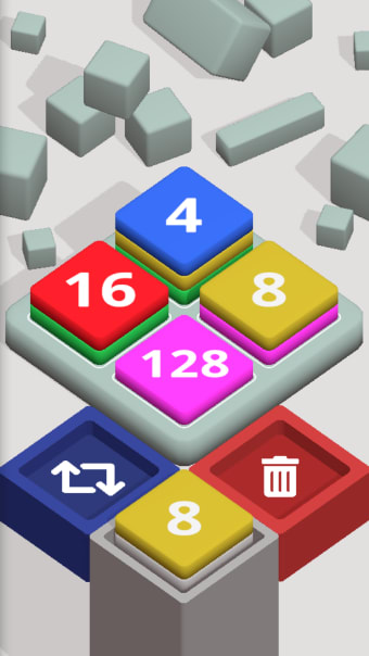 2048 Cube Stack