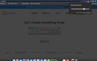 Dim the Internet - Turn down the brightness.
