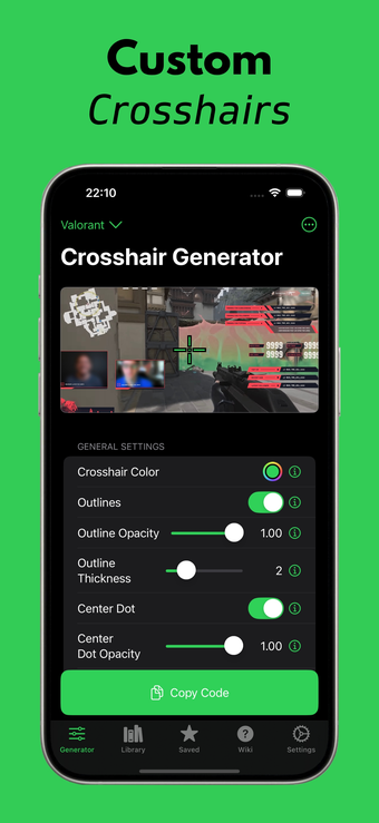 Custom Crosshair: Aimiks v2 na iPhone - Download