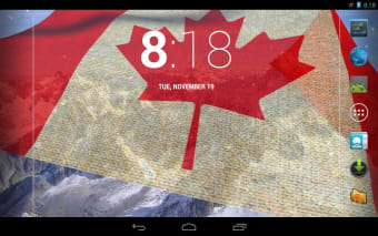 3D Canada Flag Live Wallpaper