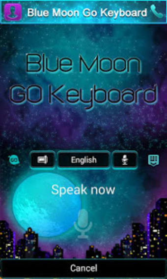 Bluemoon GO Keyboard Theme