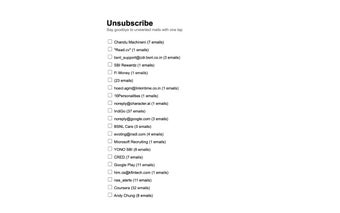 Email Unsubscribe Tool