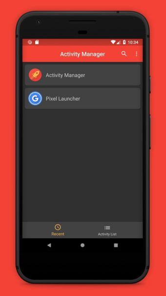 Activity Manager: Hidden activity launcher
