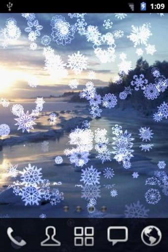 Snowing Snowflakes Live Wallpaper