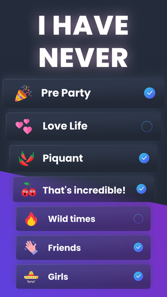 Never Have I: Game for Friends