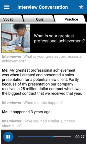 Job Interview English Practice