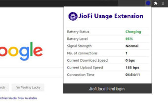 JioFi Local Html- Router Usage Extension