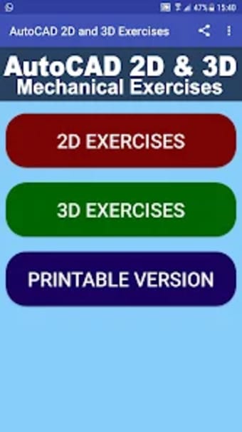 AutoCAD 2D  3D Exercises