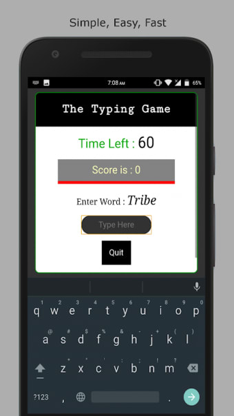 The Typing Game