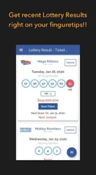 USA Lottery Ticket Scanner  R