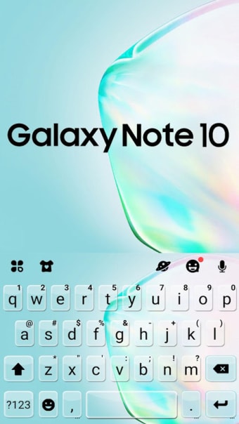 Galaxy Note 10 Keyboard Theme