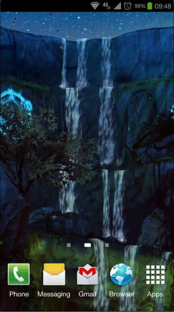 3D Waterfall: Night Edition