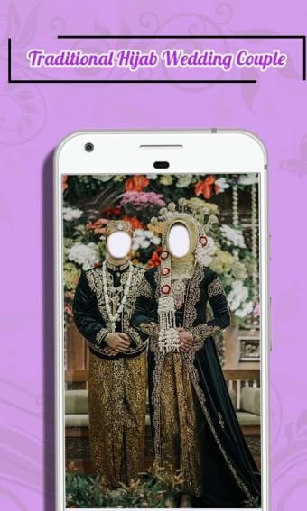 Traditional Hijab Wedding Couple
