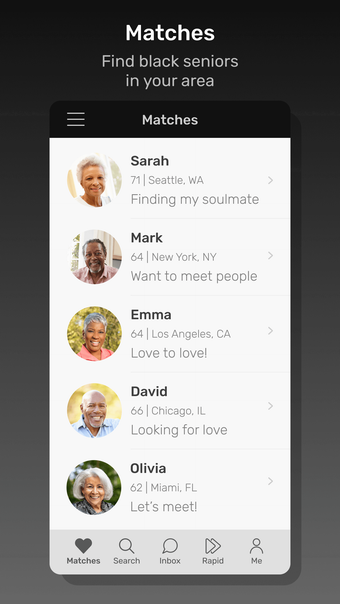 Black Senior Personals App