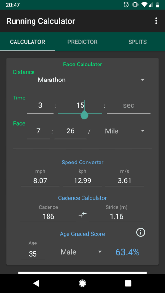 Running Calculator: Pace Race Predictor Splits