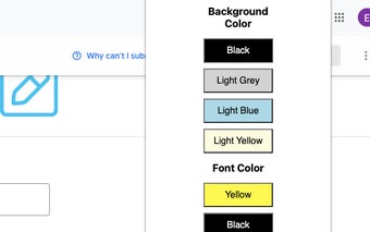 Page Color and Font Customizer