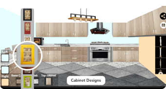Kitchen Color Selection - 3D Editor