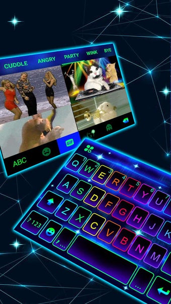 Neon Led Keyboard Theme