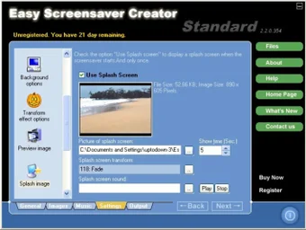 Easy Screensaver Creator Standard Edition