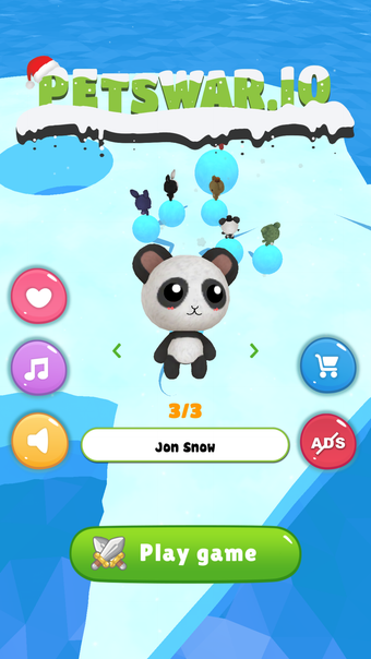 Petwar.io - Snowball war