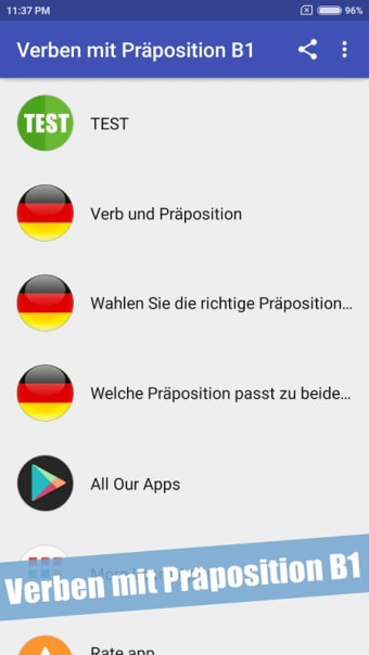 Verben mit Präpositionen Deutsch