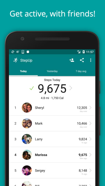 StepUp Pedometer Step Tracker: Step Up Fitness